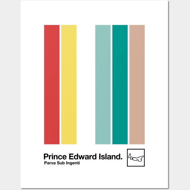 Prince Edward Island // Original Minimalist Artwork Poster Design Wall Art by DankFutura